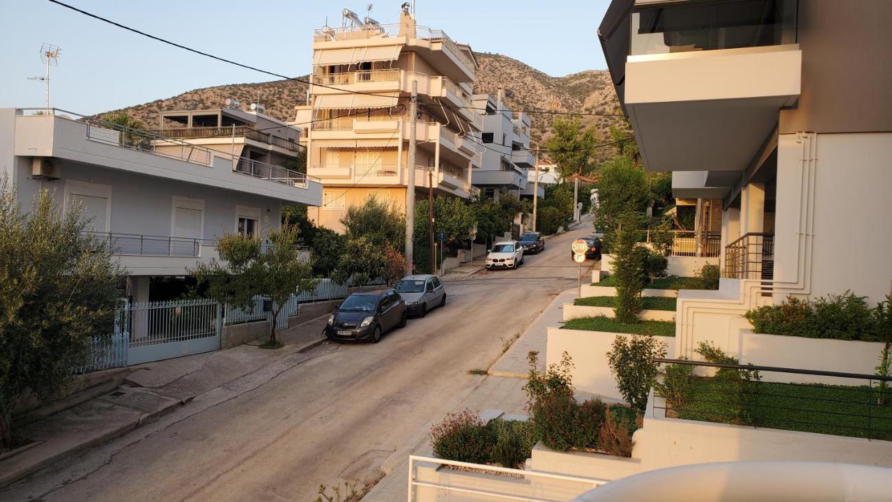 山脚下，舒适温馨海景公寓 Athen Eksteriør billede